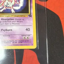 Pokemon TCG Mewtwo #3 WB Kids Presents the First Movie Card - Image 5
