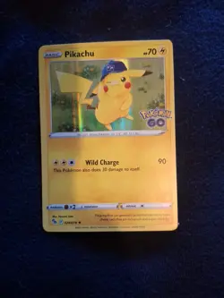 POKEMON CARD PIKACHU 028/078 RARE HOLO SHINY FOIL TCG GO SET - Image 1