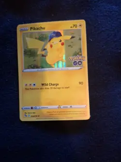 POKEMON CARD PIKACHU 028/078 RARE HOLO SHINY FOIL TCG GO SET - Image 2