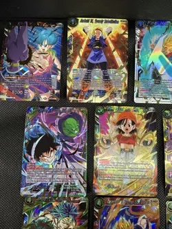 Dragon Ball Super Card Game Lot Of 69 1-8 Energy SR All Foil Gold No Doub Super - Image 3