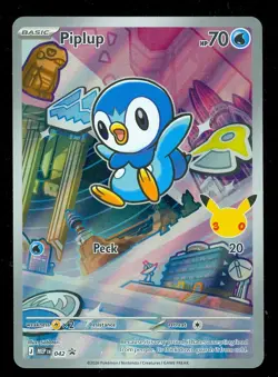 Pokemon PIPLUP MEP 042 Ascended Heroes - 1st Partner FULL ART PROMO - Card B - Image 1