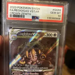 Regigigas VSTAR Crown Zenith Galarian Gallery Pokemon TCG Card #GG55/GG70 PSA 10 - Image 2