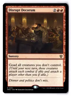 Disrupt Decorum NM* Commander: Murders Karlov Manor ENGLISH 0151 mtg -UnltdCards - Image 1