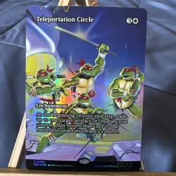 Teleportation Circle 0002 BORDERLESS FOIL Teenage Mutant Ninja Turtles NM Source - Image 1