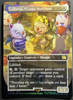 [1x] Stiltzkin, Moogle Merchant - Chocobo Track Foil - Borderless Near Mint, Eng - Image 1