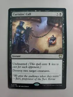 MTG Curtains' Call Commander: Outlaws of Thunder Junction 0130 Regular Rare - Image 1