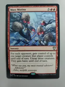 MTG Mass Mutiny Commander: Outlaws of Thunder Junction 0174 Regular Rare - Image 1