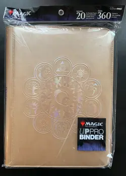 (Bin 8) Magic the Gathering Murders at Karlov Manner 18 Pocket Binder GOLD MTG - Image 1