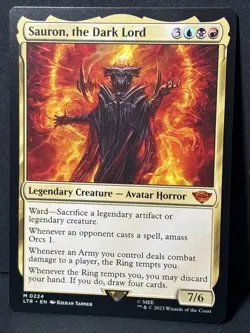 MTG Sauron, the Dark Lord - The Lord of the Rings #224 - Image 1