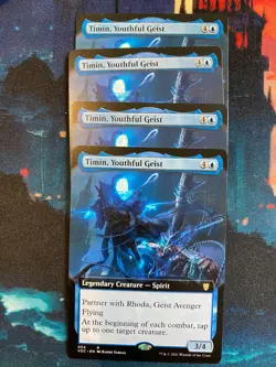 MTG Innistrad Crimson Vow Timin Youthful Geist Extended Art x 4 - Image 1