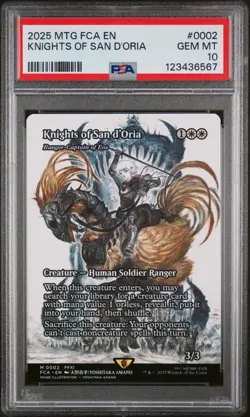 2025 MTG FINAL FANTASY THROUGH THE AGES #0002 KNIGHTS OF SAN D'ORIA PSA 10 - Image 1