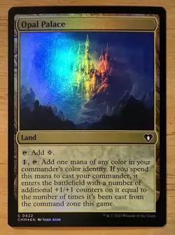 X 1 Opal Palace FOIL NM-M CMM 422 MTG Magic the Gathering - Image 1