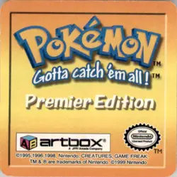 1999 Pokemon Artbox Premeir Edition Caterpie Metapod English #06 Lenticular - Image 2