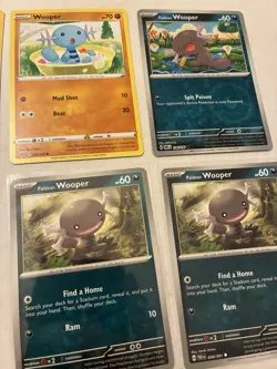 Lot Of 5 Wooper And Clodshire Pokemon Cards - Image 4