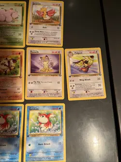 Ten 1st Edition Pokemon Card lot - Image 3