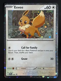 Fart Swirl 🌀 Eevee 200 Cosmos Holo Rare Pokemon TCG Promo NM ✨ - Image 1