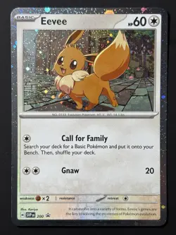 Fart Swirl 🌀 Eevee 200 Cosmos Holo Rare Pokemon TCG Promo NM ✨ - Image 3