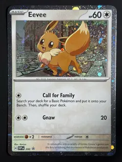 Fart Swirl 🌀 Eevee 200 Cosmos Holo Rare Pokemon TCG Promo NM ✨ - Image 5