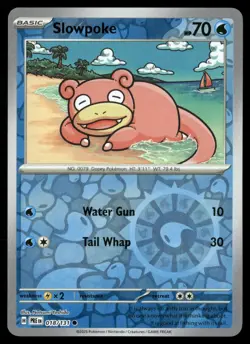 Slowpoke 018/131 Common Prismatic Evolutions Pokemon Reverse Holo Near Mint - Image 1