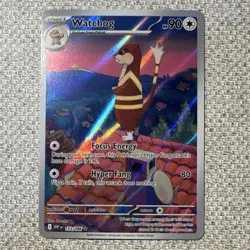 Pokemon TCG Watchog SV6 White Flare Illustration Rare Holo 153/086 Stage 1 2025 - Image 1