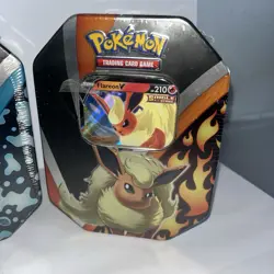 POKEMON EEVEE EVOLUTIONS FLAREON, VAPOREON & JOLTEON FACTORY SEALED SET 3 TINS - Image 4
