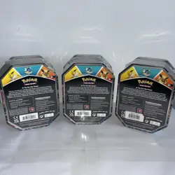 POKEMON EEVEE EVOLUTIONS FLAREON, VAPOREON & JOLTEON FACTORY SEALED SET 3 TINS - Image 5