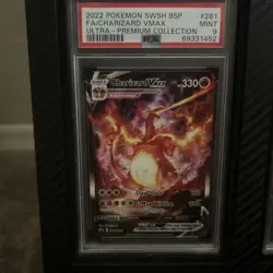 Pokemon TCG Charizard VMAX Black Star Promos SWSH261 Holo Card PSA 9 - Image 1