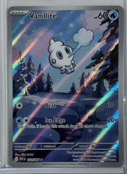 Pokemon TCG Vanillite 111/086 White Flare Illustration Rare NM - Image 1