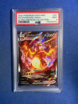 Pokemon 2022 BSP FA Charizard VMAX Ultra-Premium Collection SWSH261 PSA Mint 9 - Image 1