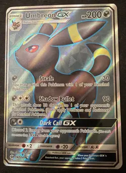 Pokemon TCG Umbreon GX Full Art Ultra Rare Holo 142/149 SM - Image 1