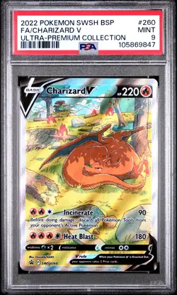 Pokemon Charizard V SWSH260 SWSH Promo Ultra-Premium Collection Holo PSA 9 - Image 1