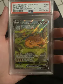 PSA 9 MINT Charizard V UPC Promo SWSH260 Sword & Shield Pokemon TCG Holo Card - Image 1