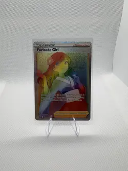 Pokemon Furisode Girl 205/195 Full Art Secret Rare Holo Silver Tempest - Image 1
