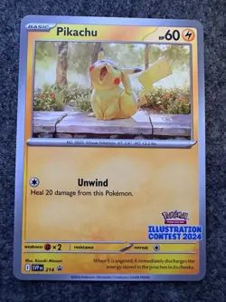 Pikachu - SVP 214 - - 2024 Illustration Contest - Pokemon TCG Card - Image 1