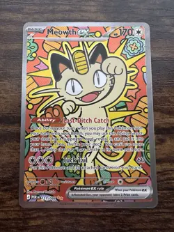 Pokemon TCG Meowth EX 121/088 Special Illustration Rare Perfect Order SIR - NM - Image 1