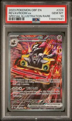 2023 Pokemon Obsidian Flames SIR Revavroom Ex #224 PSA 10 - Image 1