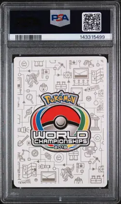 2019 POKEMON 2019 WORLD CHAMPIONSHIPS DECK: PERFECTION #71 MEWTWO & MEW GX PSA 9 - Image 2