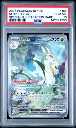 2025 POKEMON BLK EN-BLACK BOLT SPECIAL ILLUSTRATION RARE SERPERIOR EX PSA 10 - Image 1