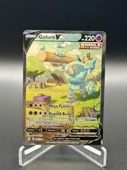 Pokemon TCG Golurk V 182/203 Evolving Skies Alt Art Near Mint Fast Shipping - Image 1