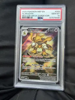 Pokemon TCG Alakazam 009 Me: Mega Evolution Promo Holo 140 HP Stage 2 PSA 10 - Image 1