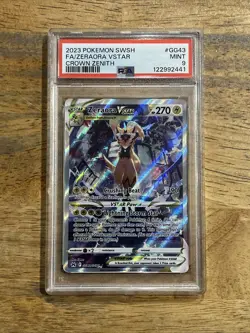 GRADED PSA 9 2023 Pokemon SWSH FA/Zeraora VStar Crown Zenith #GG43 - Image 1