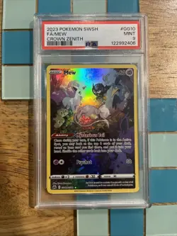 GRADED PSA 9 2023 Pokemon SWSH FA/Mew Crown Zenith #GG10 - Image 1