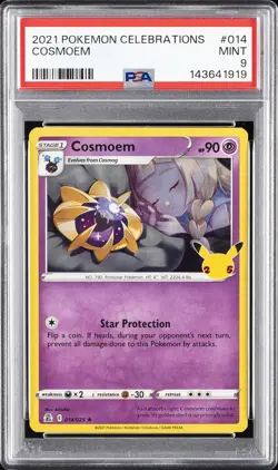 2021 POKEMON CELEBRATIONS #014 COSMOEM PSA 9 - Image 1
