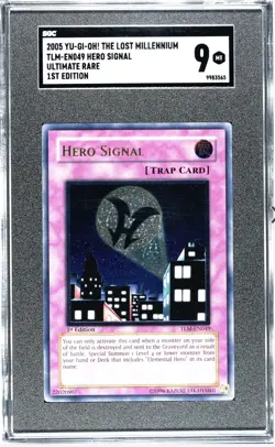2005 Yu-Gi-Oh Hero Signal TLM-EN049 Ultimate Rare 1st Ed SGC 9! - Image 1