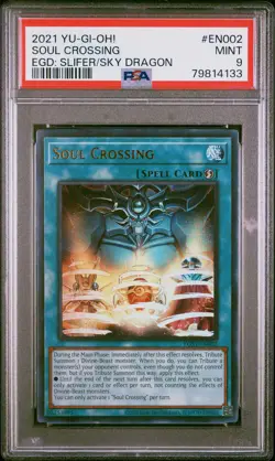 2021 YU-GI-OH! EGYPTIAN GOD DECK: SLIFER THE SKY DRAGON SOUL CROSSING PSA 9 - Image 1