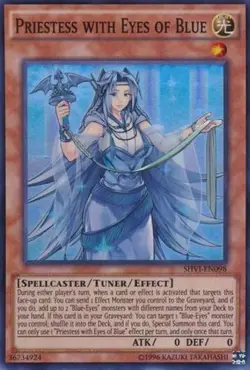 Priestess with Eyes of Blue - SHVI-EN098 - Super Rare - Unlimited Edition - Near - Image 1