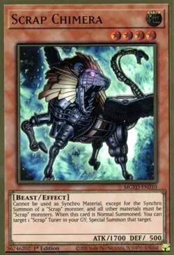 Yugioh - Scrap Chimera (Premium Gold Rare) (1st Edition) - MGED-EN010 (P) - Image 1