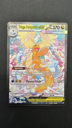 Mega Dragonite EX 290/217 SIR Special Illustration Pokemon Ascended Heroes NM - Image 1