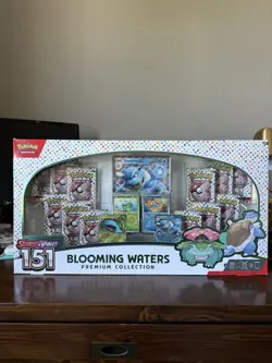 Factory Sealed Pokemon TCG 151 Blooming Waters Premium Collection - Image 1