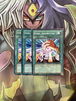 SD6-EN027 x3 Spell Absorption Common Excellent Condition Yugioh - Image 1
